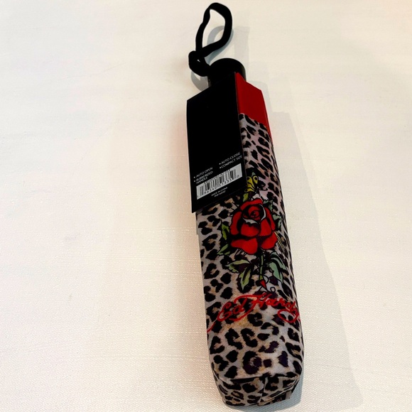 Ed Hardy Umbrella Leopard Floral Print - Picture 1 of 6